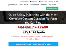 Tablet Screenshot of curationsuite.com